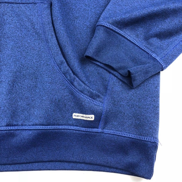 Blue Athletic Hoodie Sweater Mens Medium - Picture 5 of 5